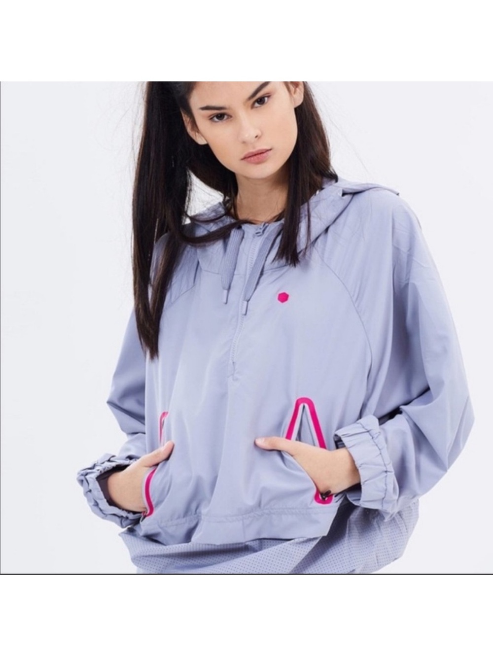 IVY PARK Lavender Windbreaker with Pink Trim